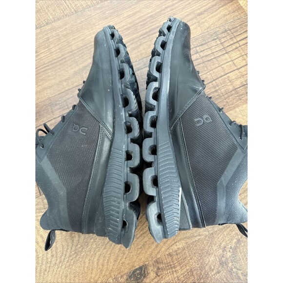 On Cloud HI Waterproof Womens Shoes 9 Black Lace Up Athletic Work 28.99672 - Picture 7 of 9